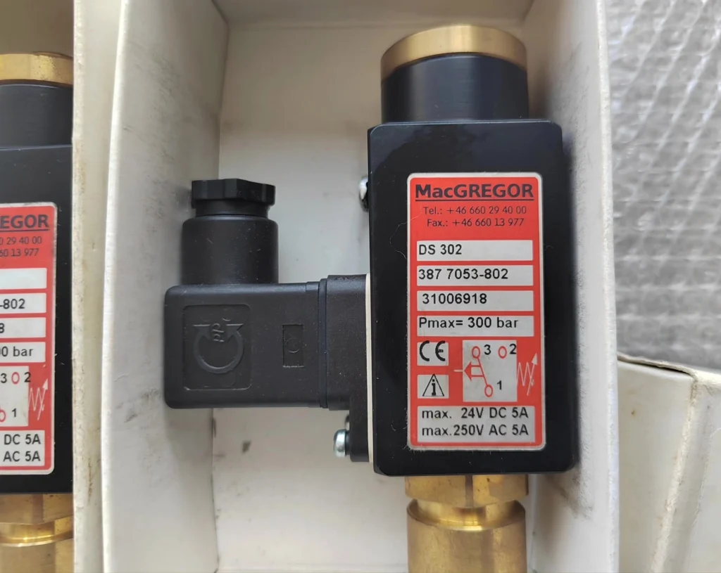 MacGregor DS 302 Solenoid Valve