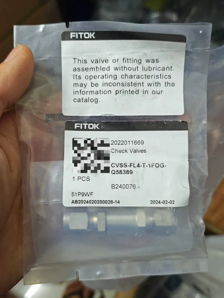 FITOK CVSS-FL4-T-1F Valve