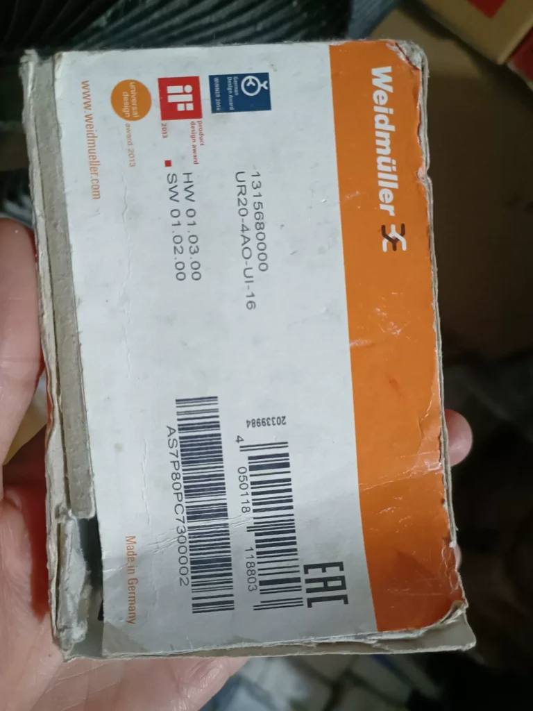 Weidmuller UR20-4AO-UI-16 Module