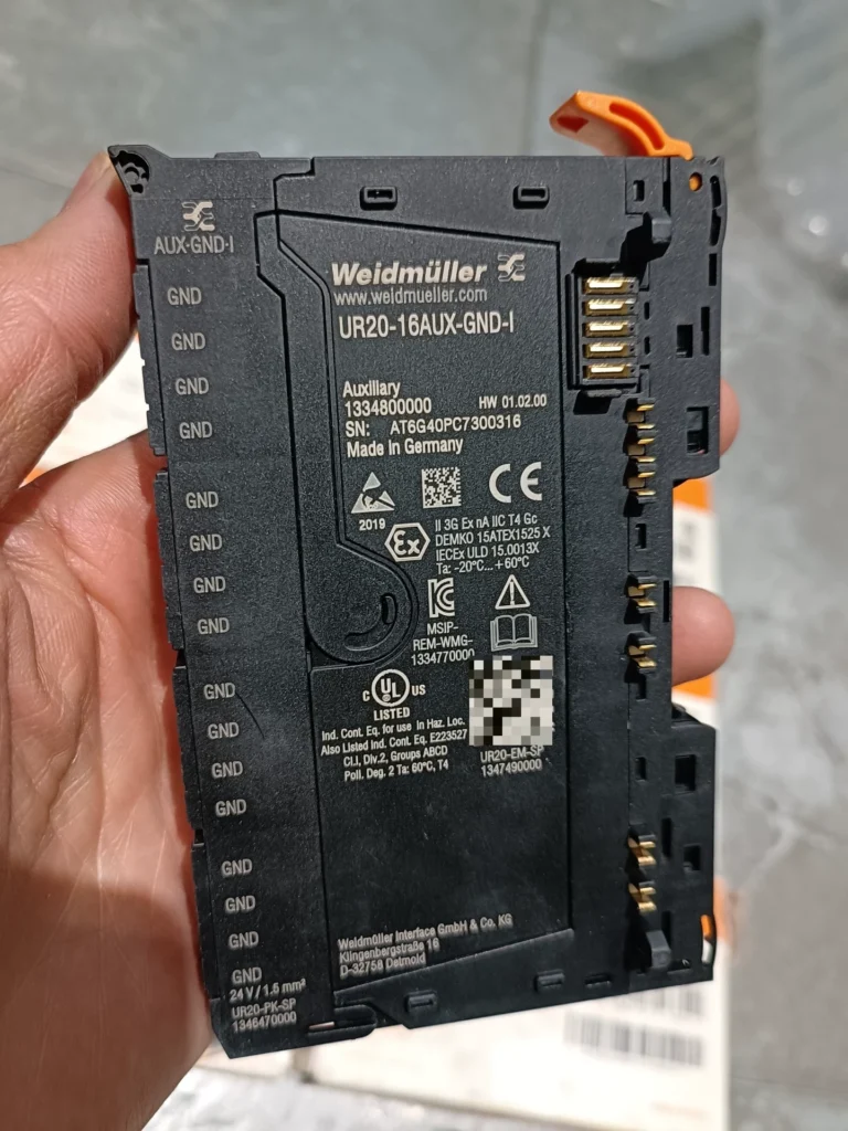 Weidmuller UR20-16AUX-GND-I Module thumbnail