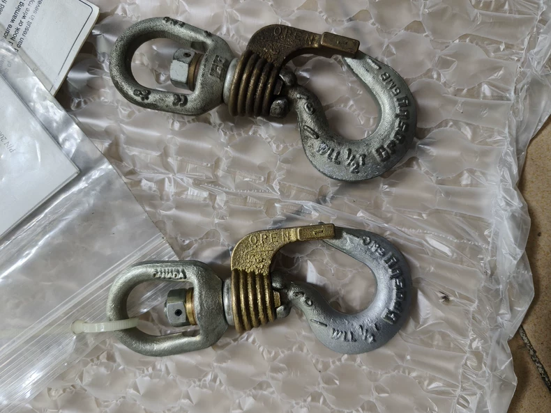 Ingersoll Rand Pneumatic Hoist Swivel Hook 10208 thumbnail