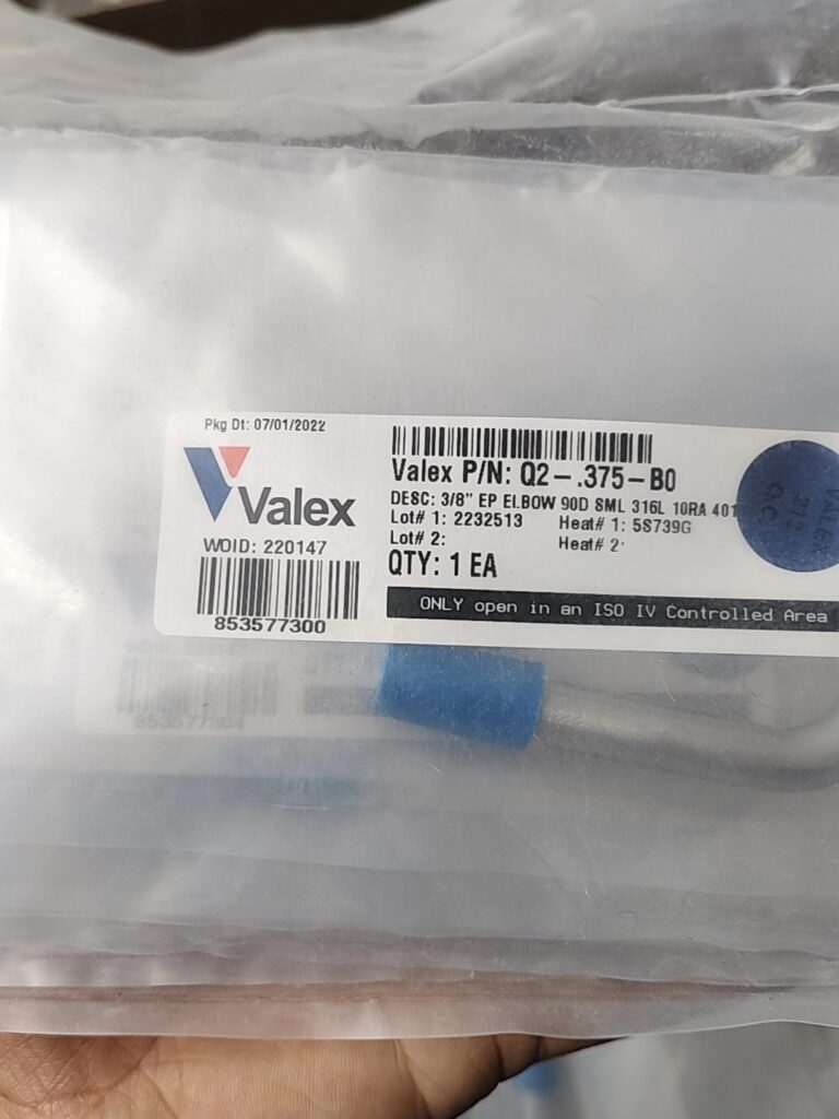 Valex Q2-375-B0 Fitting