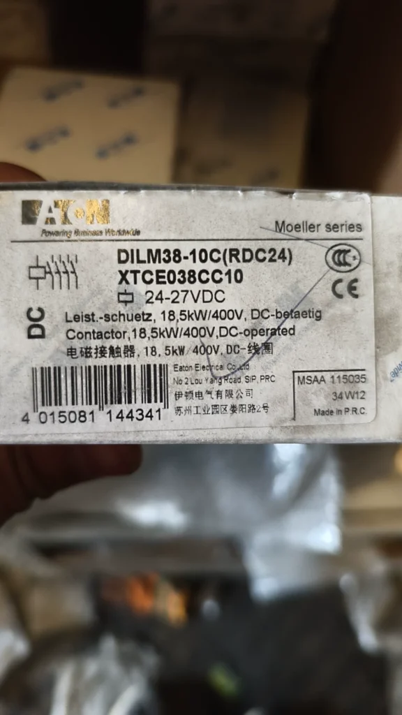 Eaton DILM38-10C(RDC24) Contactor