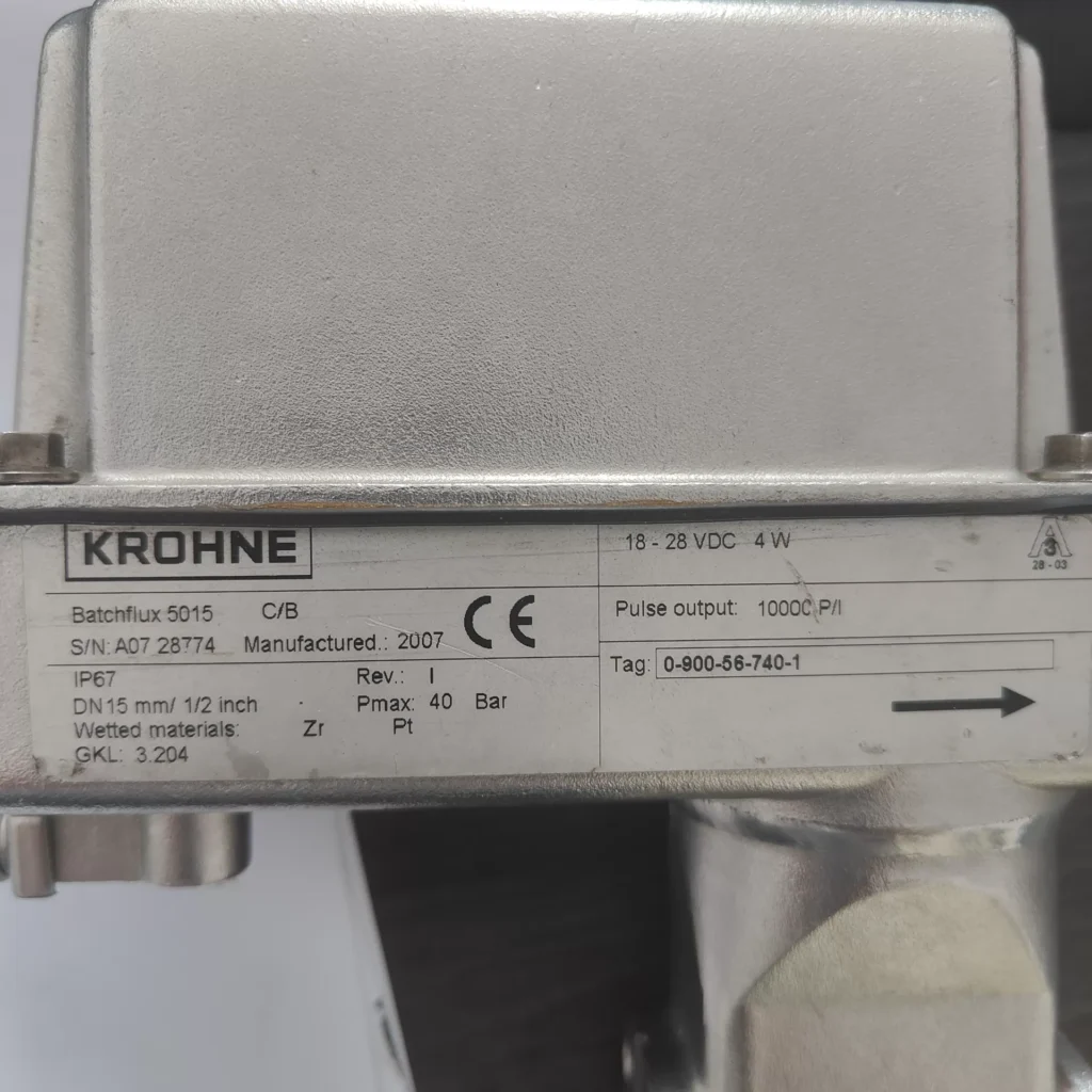 KROHNE DN15 Flow Meter