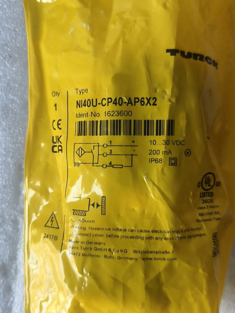Turck NI40U-CP40-AP6X2 Sensor