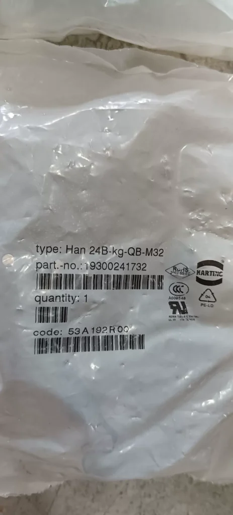HARTING HAN 24B-Kg-QB-M32 Connector thumbnail