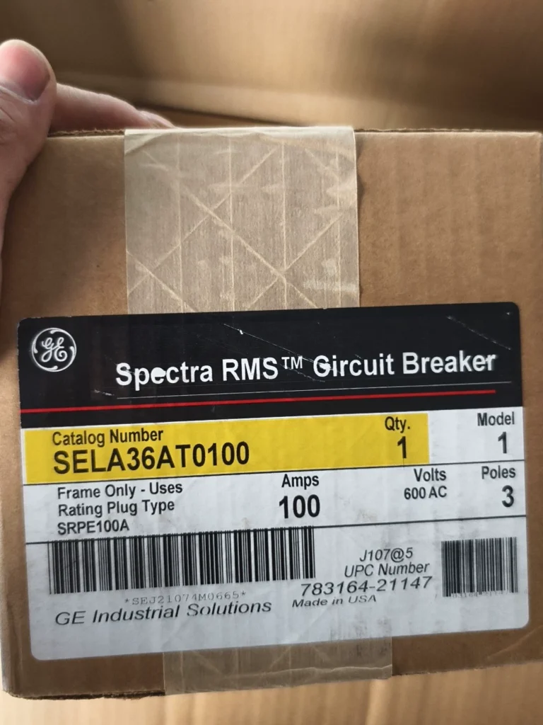 GE SELA36AT0100 Circuit Breaker