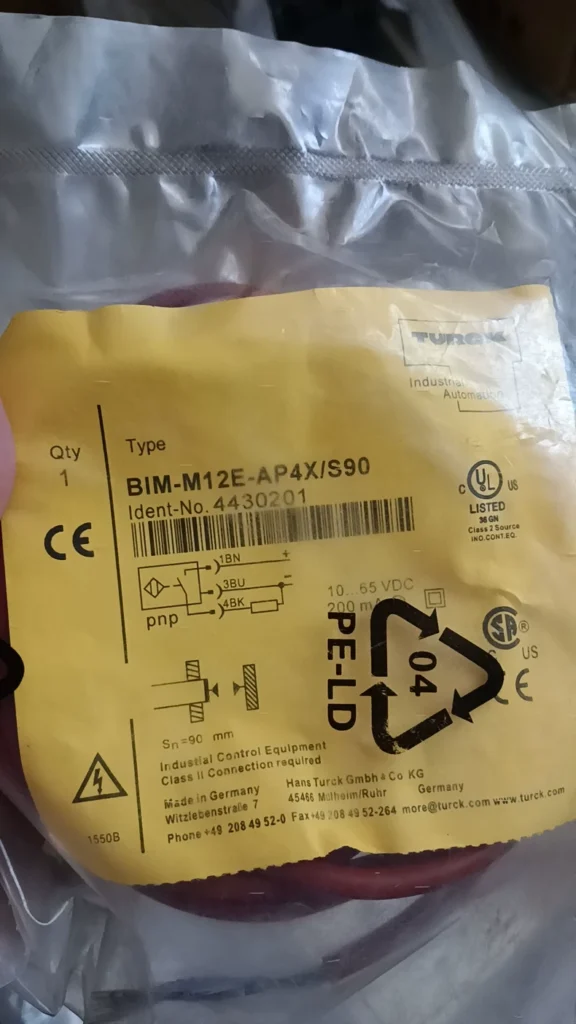 Turck 4430201 Proximity Sensor