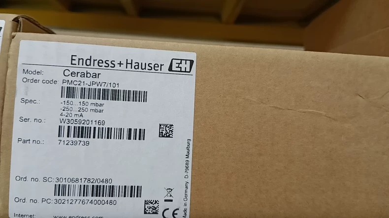 Endress+Hauser PMC21-JPW7/101 Pressure Transmitter