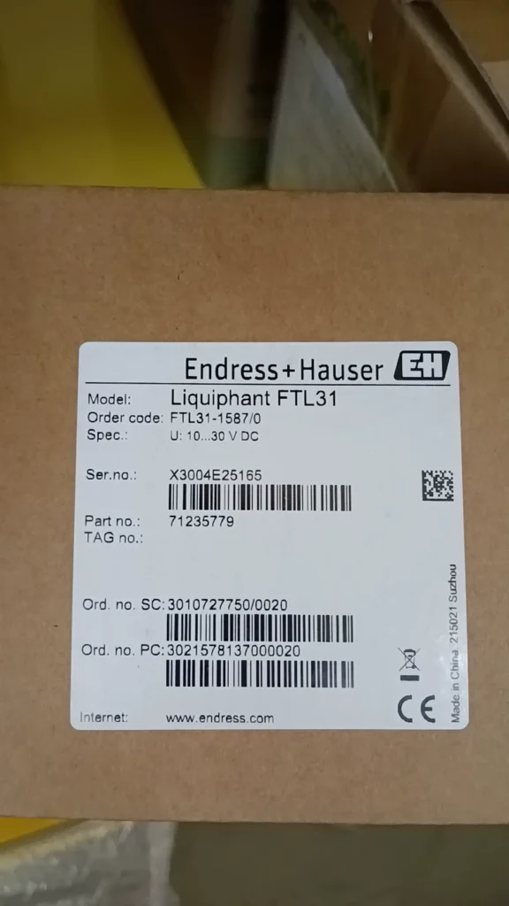 Endress+Hauser FTL31-1587/0 Switch