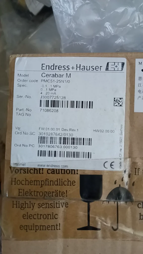 Endress+Hauser PMC51-25N1/0 Pressure Transmitter