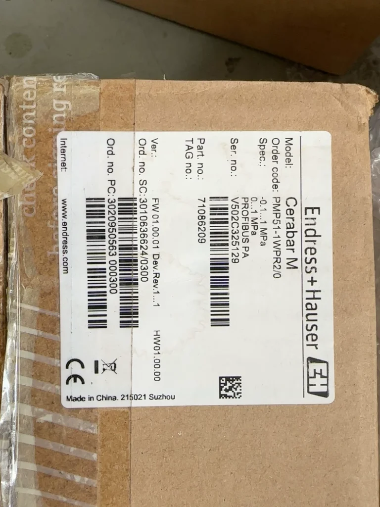 Endress+Hauser PMP51-1WPR2/0 Pressure Transmitter