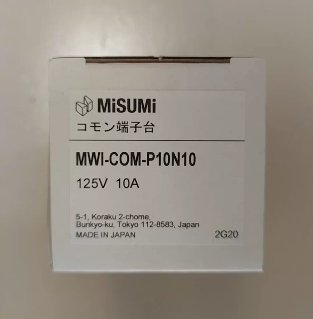 MISUMI MWI-COM-P10N10 Terminal Block