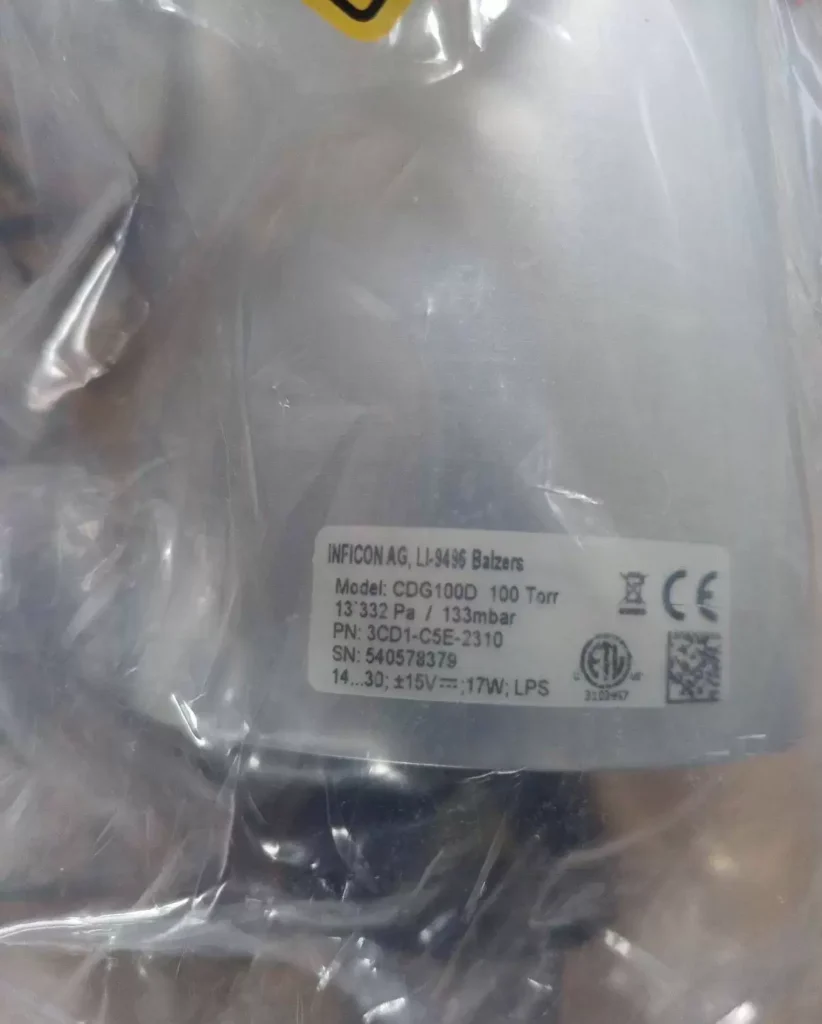 INFICON CDG100D 100torr Capacitance Diaphragm Gauge thumbnail