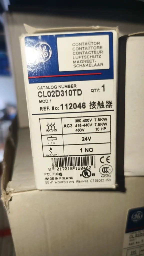 GE 112046 Contactor