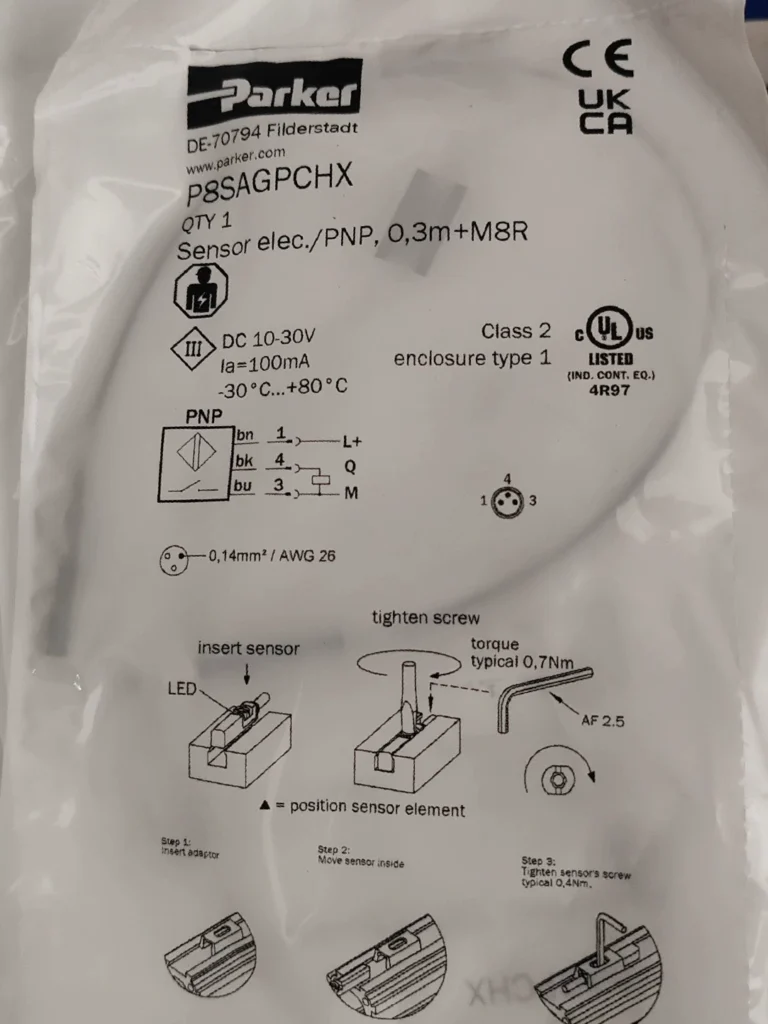 Parker P8SAGPCHX Pressure Sensor