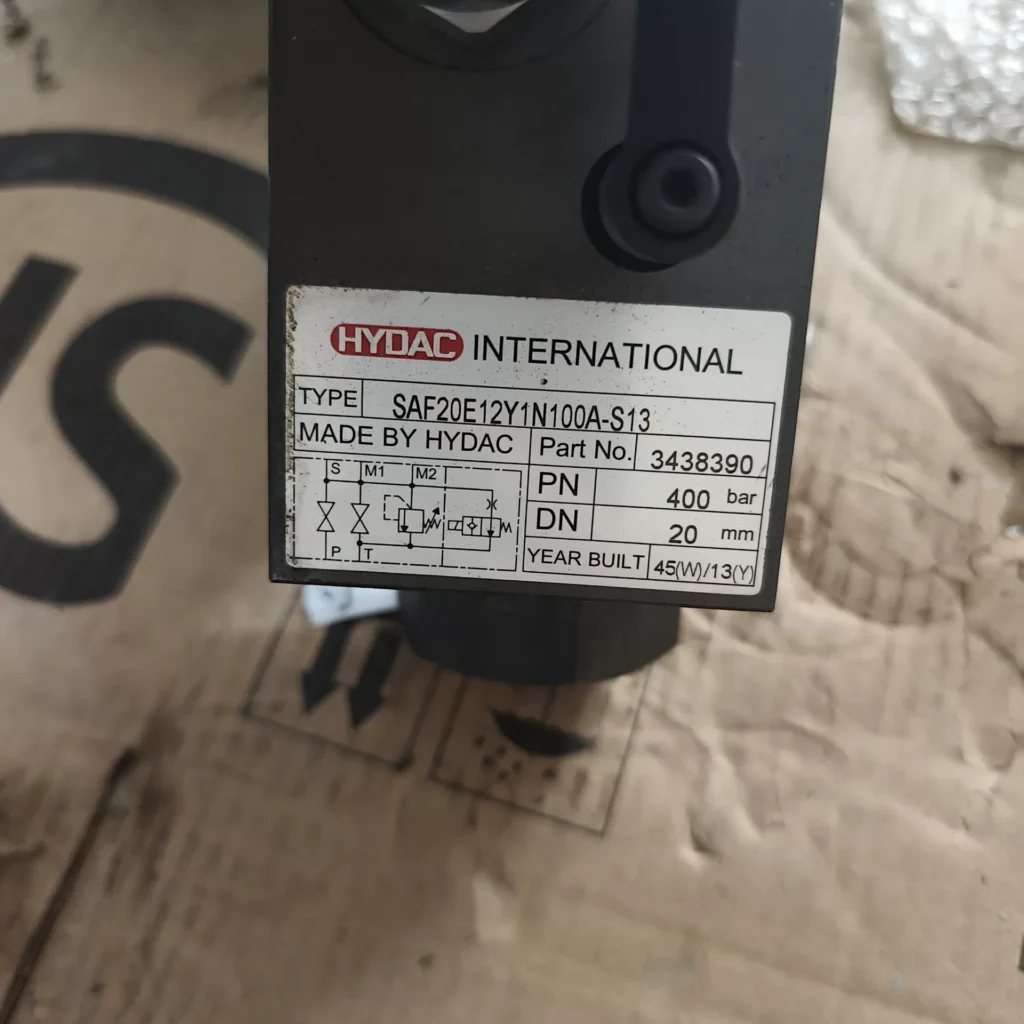 HYDAC Valve SAF20E12Y1N100A-S13 thumbnail
