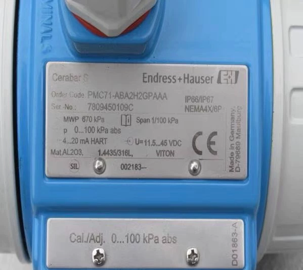 Endress+Hauser PMP71-ABA2H2GPAAA Pressure Switch thumbnail