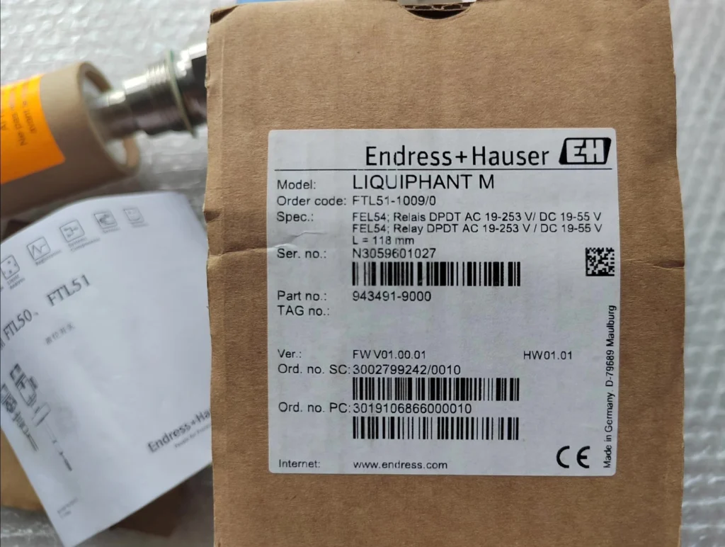 Endress+Hauser Liquiphant M Level Switch thumbnail