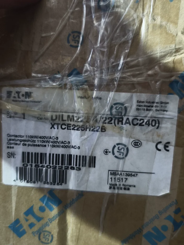 Eaton XTCE225H22B Contactor