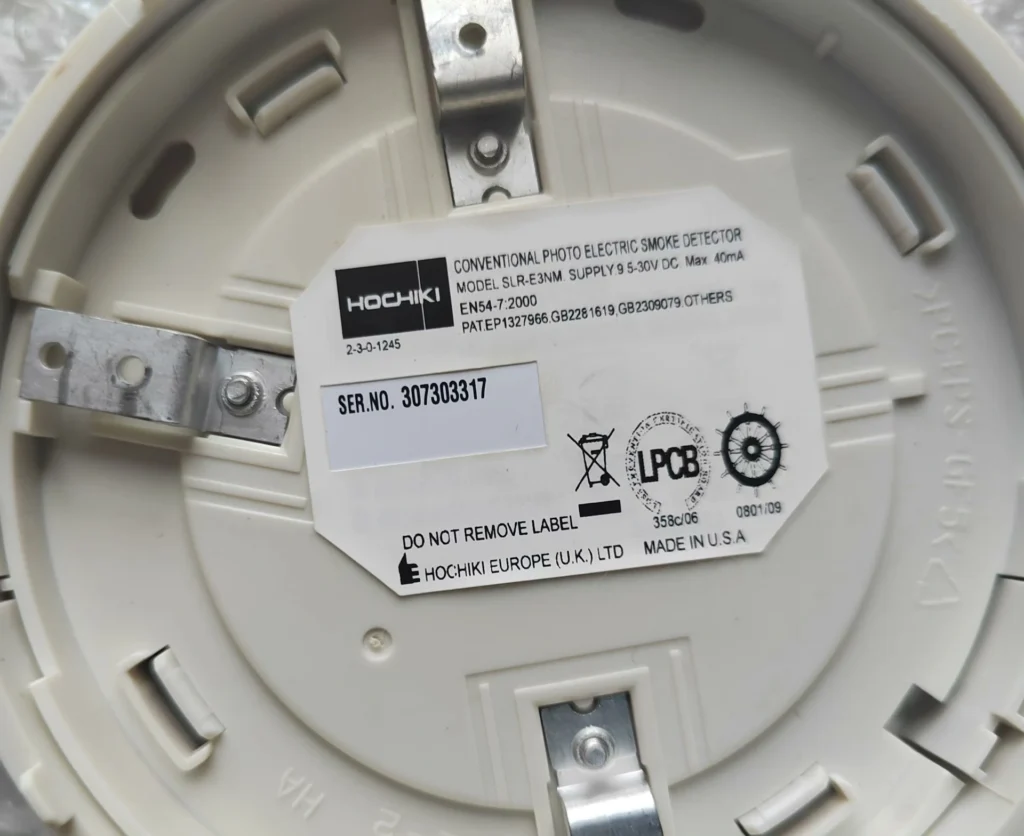 Hochiki SLR-E3NM Smoke Detector