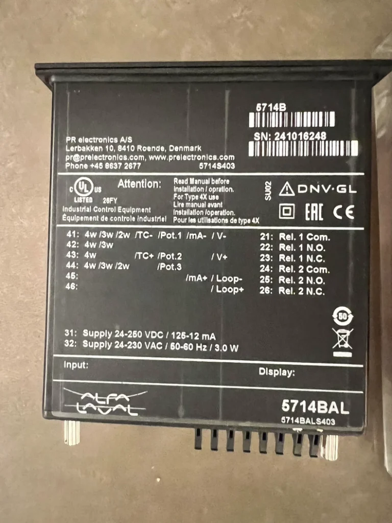 PR electronics Controller 5714BALS403