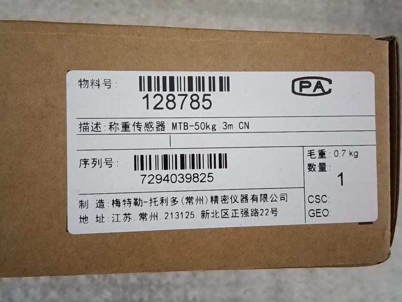 Mettler Toledo 128785 Sensor