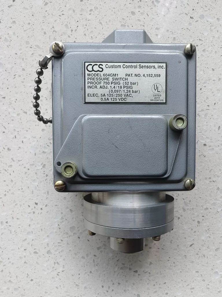 CCS Controls 604GM1 Pressure Switch