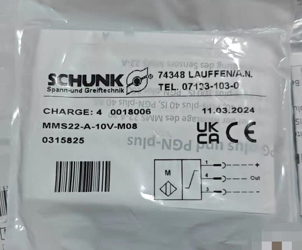 SCHUNK MMS 22-A-10V-M08 Magnetic Sensor thumbnail