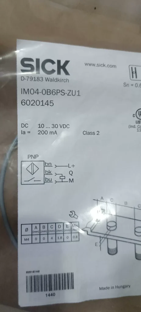 SICK IM04-0B6PS-ZU1 Sensor thumbnail