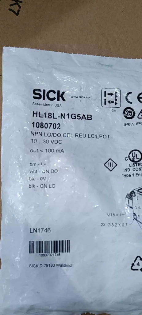 SICK HL18L-N1G5AB Sensor thumbnail