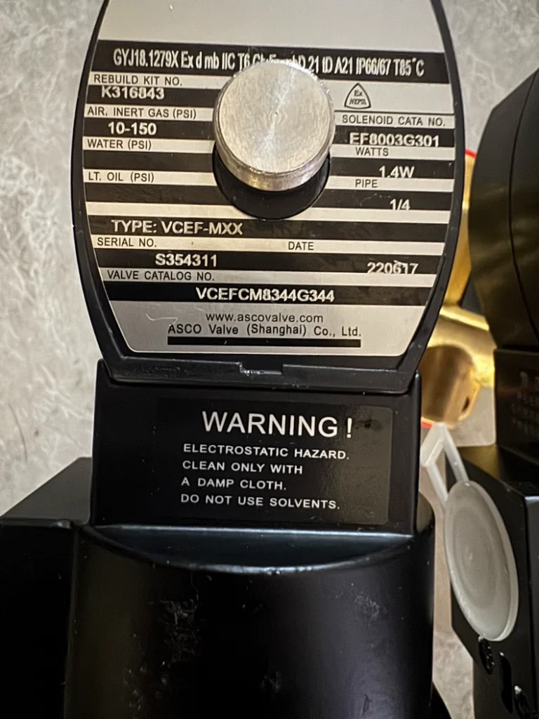 ASCO VCEF-MXX Valve