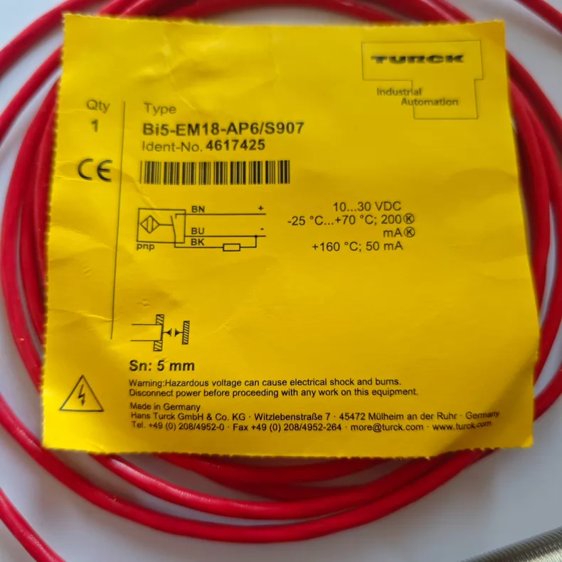 TURCK Sensor BI5-EM18-AP6/S907