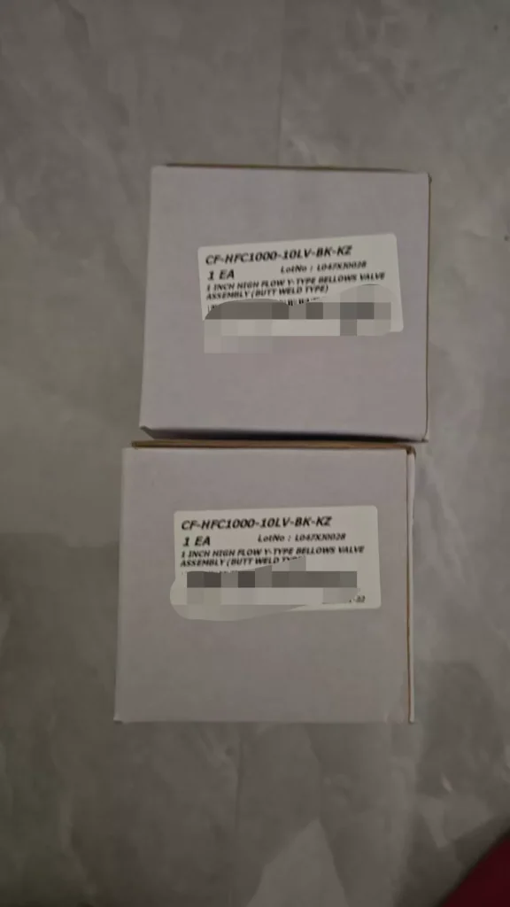 Fujikin CF-HFC1000-10LV-BK-KZ Bellows Valve
