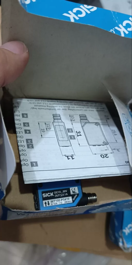 SICK WT100-P3419 Photoelectric Sensor thumbnail
