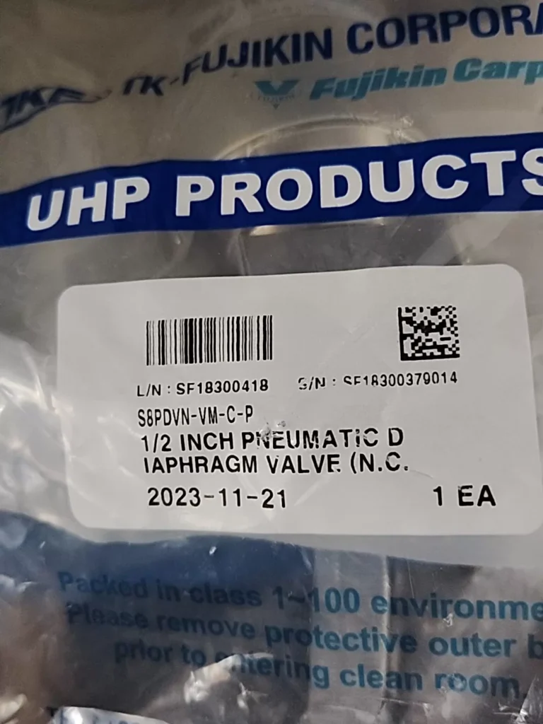 Fujikin S8PDVN-VM-C-P Diaphragm Valve