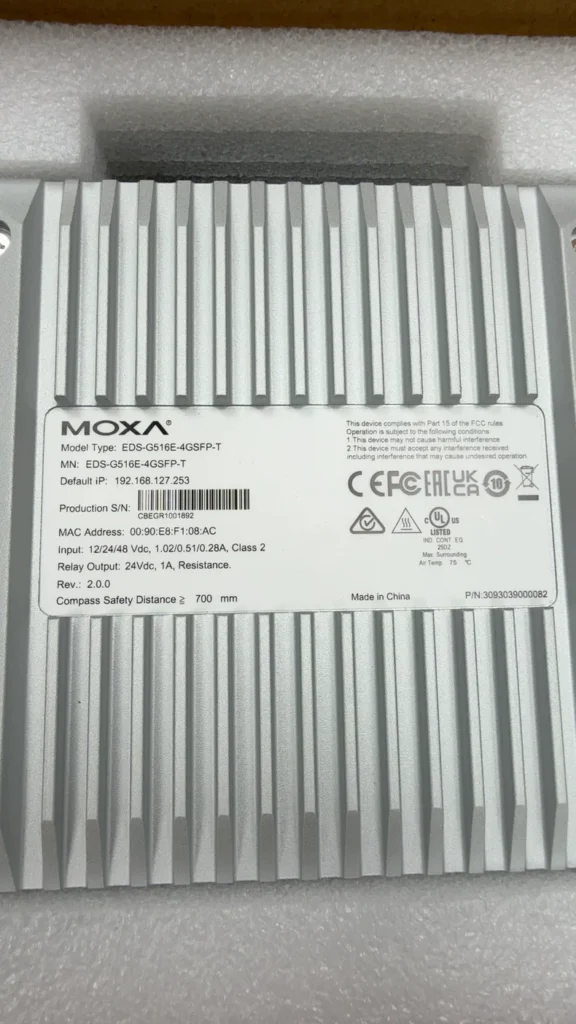Moxa EDS-G516E-4GSFP-T Industrial Switch thumbnail