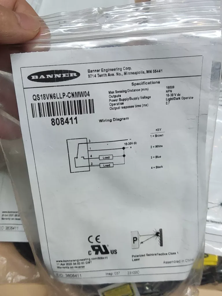 BANNER QS18VN6LLP-CN Photoelectric Sensor thumbnail