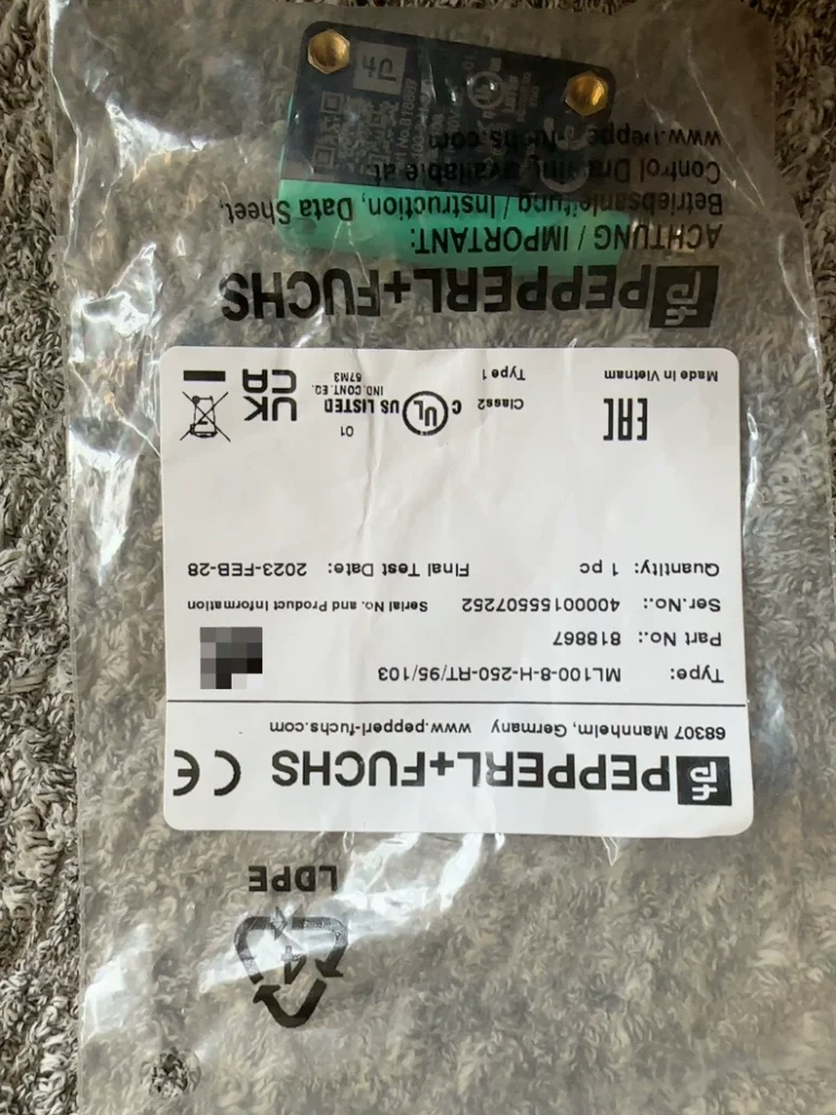 Pepperl+Fuchs ML100-8-H-250-RT Sensor