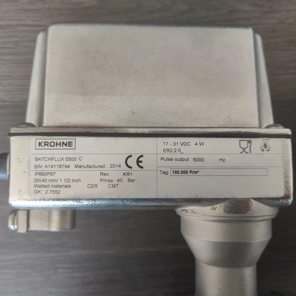 KROHNE DN40 Flow Meter