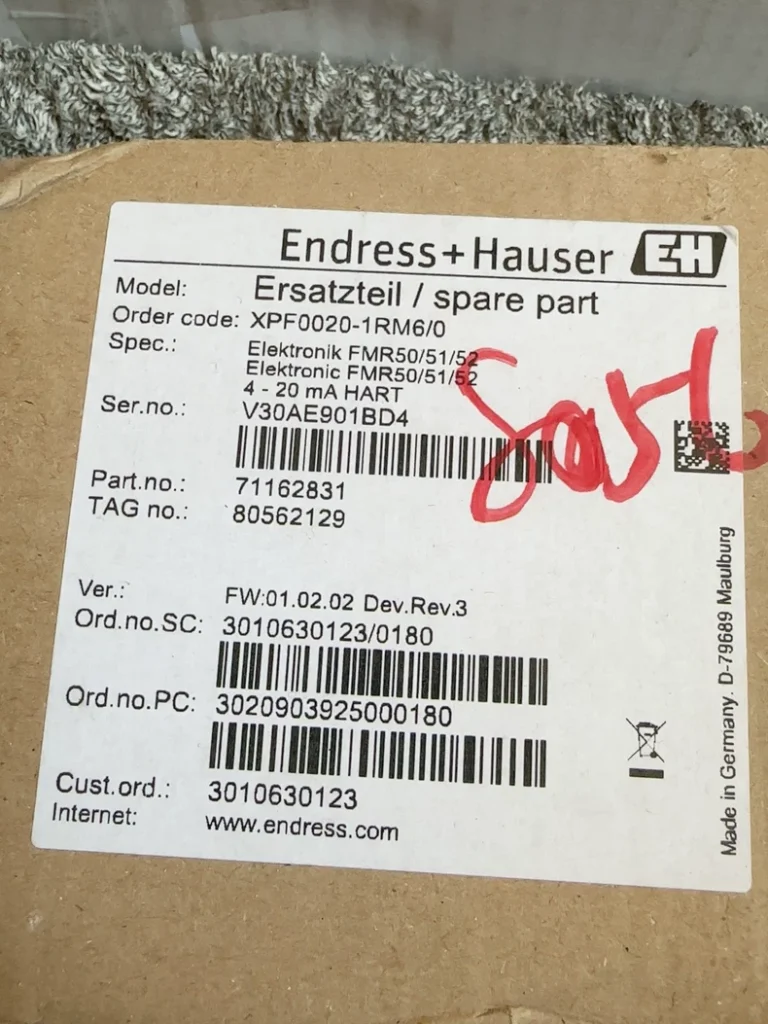 Endress+Hauser XPF0020-1RM6/0 Module