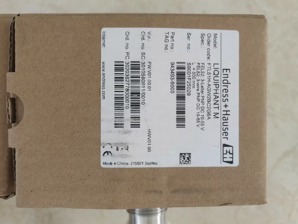 Endress+Hauser FTL51H-ATE2BC2G6A Vibronic Point Level Switch