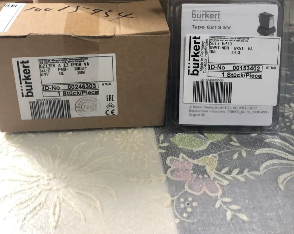 Burkert 6213EV A 13 EPDM VA Solenoid Valve