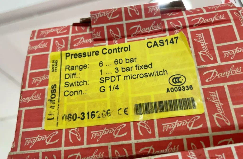 Danfoss CAS147 Pressure Switch