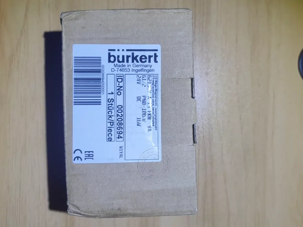 Burkert 0-10BAR 24V DC 16W Solenoid Valve