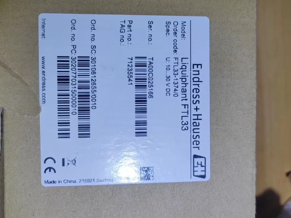 Endress+Hauser FTL33-1374/0 Tuning Fork Level Switch