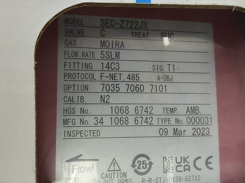 HORIBA SEC-Z722JX digital mass flow controller thumbnail
