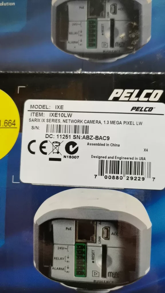 PELCO IXE10LW Network Camera