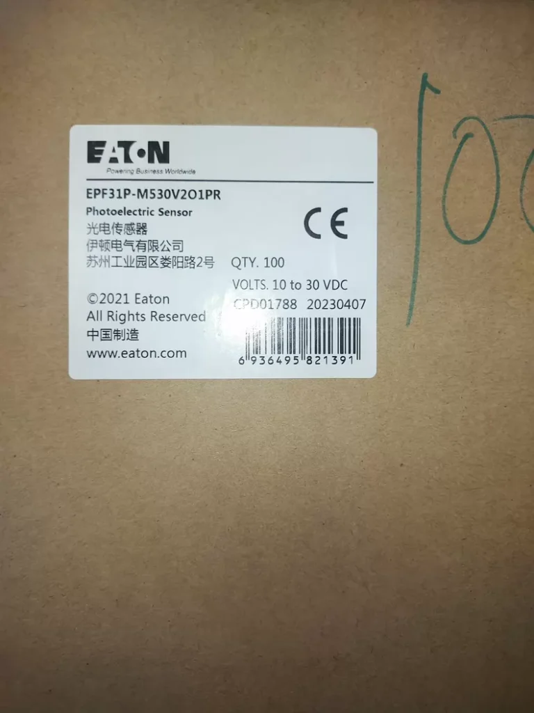 EATON EPF31P-M530V2O1PR Photoelectric Sensor