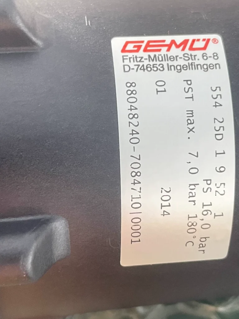 GEMU 554 25D 1 9 52 1 Pneumatic Valve thumbnail
